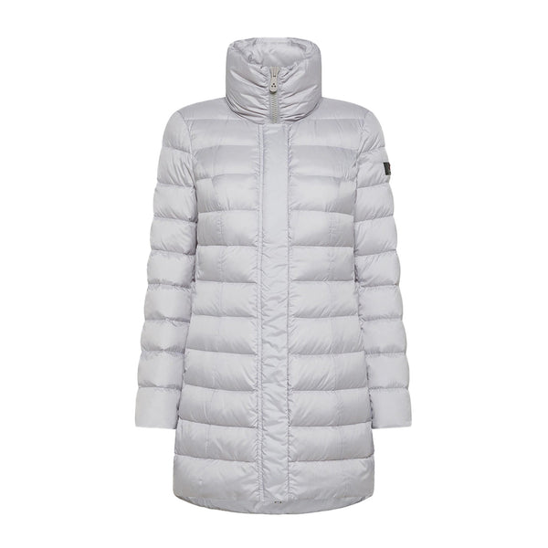 PEUTEREY Piumino lungo Piumino Donna Slim collo ampio Grigio perla - Francavilla Moda